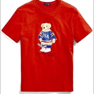 Polo Ralph Lauren Bear Shirt Hockey- size XL/ L